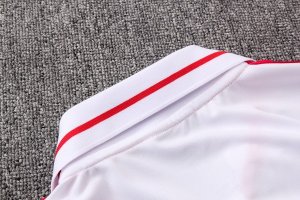 Polo Ensemble Complet Bayern Munich 2018 2019 Blanc Rouge Pas Cher