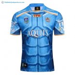 Maillot Rugby Gold Coast Titans Classic Auckland 9's 2017 2018 Bleu Pas Cher