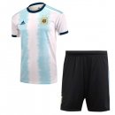 Maillot Argentine Domicile Enfant 2019 Bleu Blanc Pas Cher