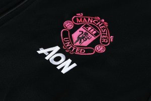 Survetement Manchester United 2018 2019 Noir Gris Pas Cher