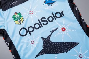 Maillot Cronulla Sharks Edición Conmemorativa 2018 Bleu Pas Cher