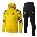 Sweat Shirt Capuche Borussia Dortmund 2021 2022 Jaune Pas Cher