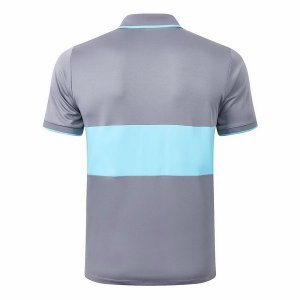 Polo Barcelona 2020 2021 Gris Bleu Pas Cher