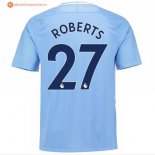 Maillot Manchester City Domicile Roberts 2017 2018 Pas Cher