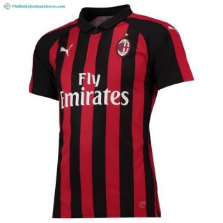 Thailande Maillot Milan Domicile 2018 2019 Rouge Pas Cher