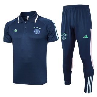 Polo Ajax Ensemble Complet 2024 Bleu Polo Ajax Ensemble Complet 2024 Bleu
