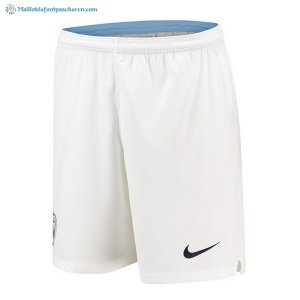 Pantalon Manchester City Domicile 2018 2019 Blanc Pas Cher