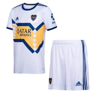 Maillot Boca Juniors Exterieur Enfant 2020 2021 Blanc