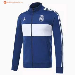 Veste Real Madrid 2017 2018 Bleu Blanc Pas Cher