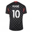 Maillot Liverpool NO.10 Mane Third 2020 2021 Noir Pas Cher