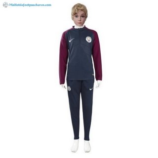 Survetement Enfant Manchester City 2017 2018 Bleu Purpura Pas Cher