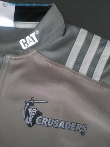 Maillot Rugby Crusaders Exterieur 2017 2018 Noir Pas Cher