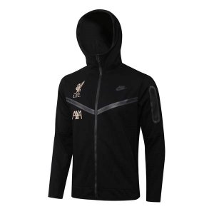 Sweat Shirt Capuche Ensemble Complet Liverpool 2022 2023 Noir