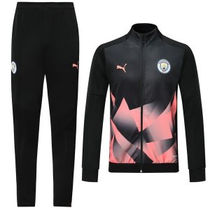 Survetement Manchester City 2019 2020 Noir Rose Pas Cher