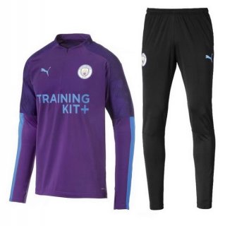 Survetement Manchester City 2019 2020 Noir Purpura Pas Cher