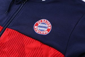 Survetement Bayern Munich 2018 2019 Bleu Marine Rouge Pas Cher