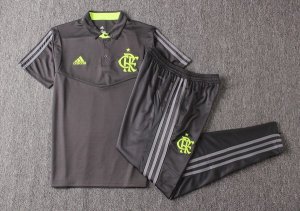 Polo Flamengo Ensemble Complet 2019 2020 Gris Vert Pas Cher