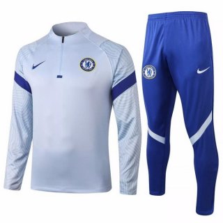Survetement Chelsea 2020 2021 Gris Clair Pas Cher Survetement Chelsea 2020 2021 Gris Clair Pas Cher