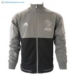 Veste Manchester United 2017 2018 Gris Noir Pas Cher