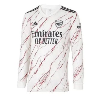 Thailande Maillot Arsenal Exterieur ML 2020 2021 Blanc Pas Cher Thailande Maillot Arsenal Exterieur ML 2020 2021 Blanc Pas Cher