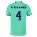 Maillot Real Madrid NO.4 Sergio Ramos Third 2019 2020 Vert Pas Cher