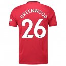 Maillot Manchester United NO.26 Greenwood Domicile 2019 2020 Rouge