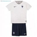 Maillot France Exterieur Enfant 2018 Blanc Pas Cher