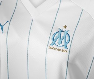 Maillot Marseille Domicile Femme 2019 2020 Blanc Pas Cher