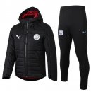 Veste Vers Le Bas Manchester City Ensemble Complet 2019 2020 Noir Pas Cher