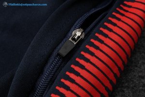 Survetement Paris Saint Germain 2017 2018 Bleu Marine Rouge Pas Cher