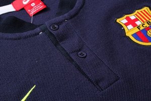 Polo Ensemble Complet Barcelona 2018 2019 Bleu Marine Pas Cher