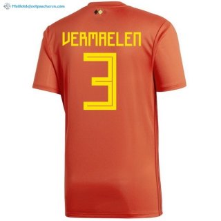Maillot Belgica Domicile Vermaelen 2018 Rouge Pas Cher Maillot Belgica Domicile Vermaelen 2018 Rouge Pas Cher