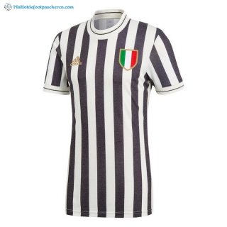 Maillot Juventus Édition Commémorative 2018 2019 Blanc Noir Pas Cher