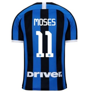 Maillot Inter Milan NO.11 Moses Domicile 2019 2020 Bleu Maillot Inter Milan NO.11 Moses Domicile 2019 2020 Bleu