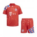 Maillot Bayern Munich Human Race Enfant 2020 2021 Rouge Pas Cher