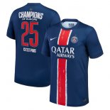 Thailande Maillot Paris Saint Germain Domicile Champions of Europe 2025