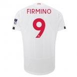 Maillot Liverpool NO.9 Firmino Exterieur 2019 2020 Blanc Pas Cher