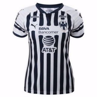 Maillot Monterrey Domicile Femme 2018 2019 Blanc Noir Pas Cher