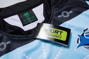 Maillot Cronulla Sharks Edición Conmemorativa 2018 Bleu Pas Cher