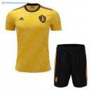 Maillot Belgique Exterieur Enfant 2018 Jaune Pas Cher