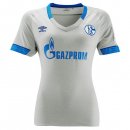 Maillot Schalke 04 Exterieur Femme 2018 2019 Gris Pas Cher