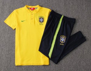 Polo Brésil Ensemble Complet 2018 Jaune Pas Cher