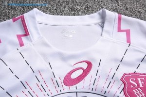 Maillot Rugby Stade Français Paris Exterieur 2017 2018 Blanc Pas Cher