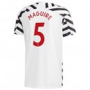 Maillot Manchester United NO.5 Maguire Third 2020 2021 Blanc Pas Cher