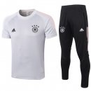 Entrainement Allemagne Ensemble Complet 2020 Gris Noir Pas Cher