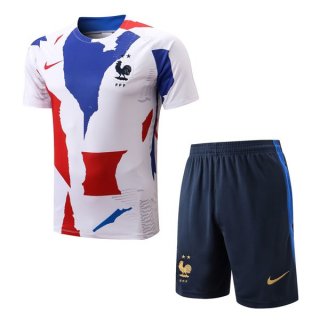 Maillot Entrainement France Ensemble Complet 2022 2023 Bleu Rouge Maillot Entrainement France Ensemble Complet 2022 2023 Bleu Rouge