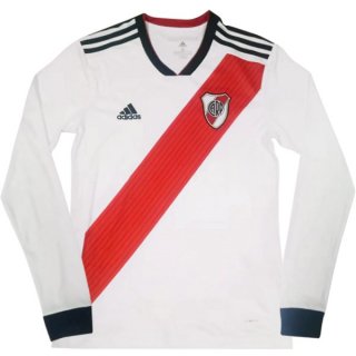 Maillot River Plate Domicile ML 2018 2019 Blanc Pas Cher