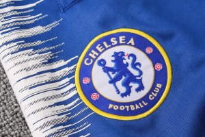 Survetement Enfant Chelsea 2018 2019 Blanc Bleu Clair Pas Cher