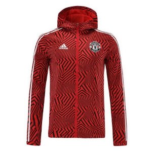 Coupe Vent Manchester United 2021 2022 Rouge Blanc Pas Cher
