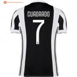 Maillot Juventus Domicile Cuadrado 2017 2018 Pas Cher